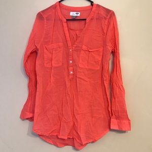 Coral Long Sleeve Tunic